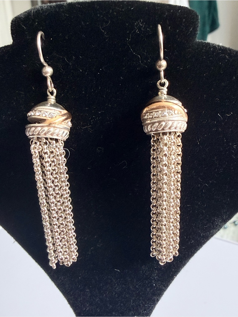 Brighton Neptune's Rings Tassel French Wire Earrings.